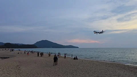 Plane is flying over the ocean Stock Footage 304427305