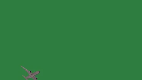 Plane flying over in the sky on frame gesture movement design depth emotion Stock-Footage 335696459