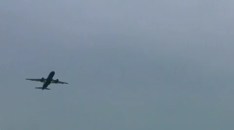 Plane Flying Overhead Stock Footage 686398