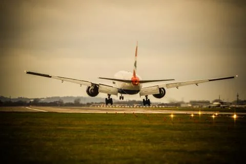 Plane flying Stock Photos