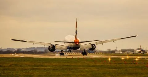 Plane flying Stock Photos