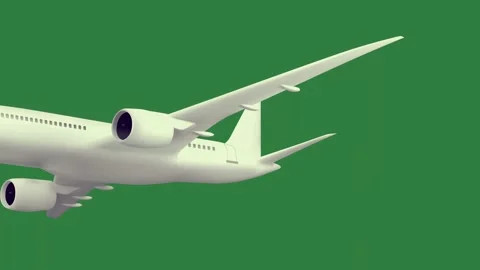 The plane is flying in sky airplane through pair of scissors on colorful Stock Footage 335696492