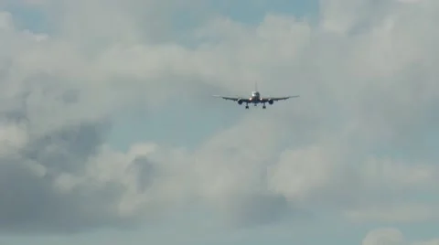 Plane flying in sky, Caribbean Video stock 60690996
