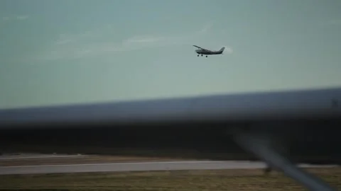 Plane flying in the sky Stock Footage 260578399