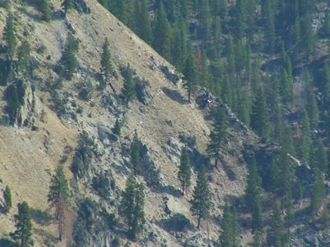 Plane flying through Rocky Mountains 03 Stock Footage 24653647