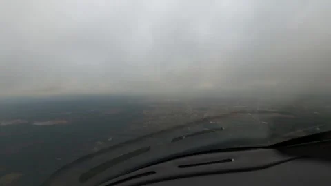 Plane is flying throuh the clouds Stock Footage 154176511