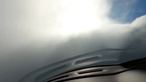 Plane is flying throuh the clouds Stock Footage 154176558