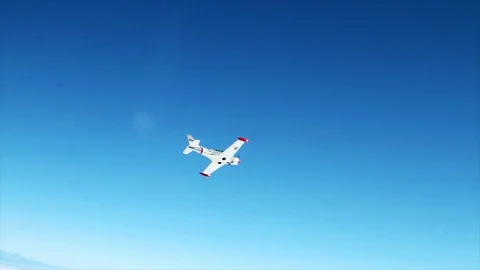 Plane Flying Wide Shot  Video stock 92440963