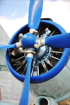 Plane in front. Stock Photos