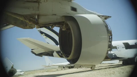 Plane graveyard Stock Footage 124373567