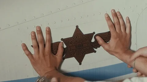 Plane is in hangar Stock Footage 98607187