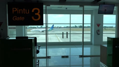 Plane headed for the apron Stock Footage 144165481