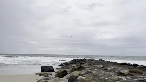 Plane on the horizon Stock Footage 277929874