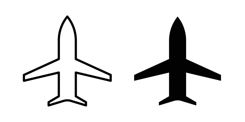 Plane icon graphic element. web icon set Stock Illustration