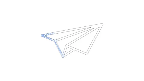 Plane icon in hand draw style. Motion graphics Stock Footage 151562388