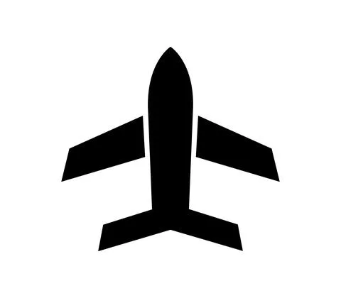 Plane icon illustrated in vector on white background Stock Illustration