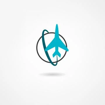 Plane icon Stock Illustration