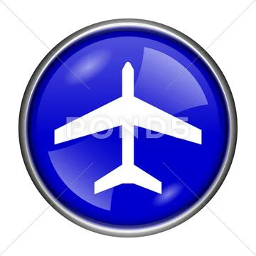 Plane icon Stock Illustration