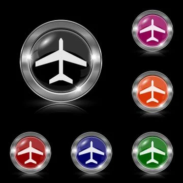 Plane icon Stock Illustration