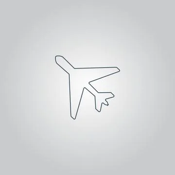 Plane icon Stock Illustration