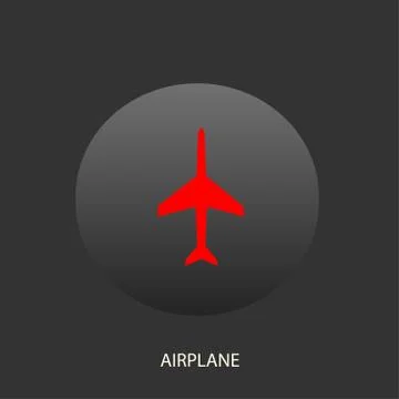 Plane icon Illustrazione stock