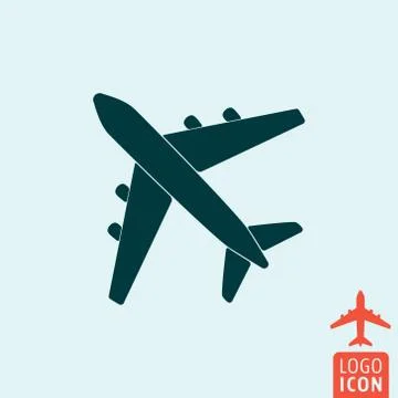 Plane icon isolated Stock Illustration