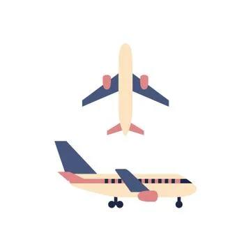 Plane icon isolated on white background. Stock Illustration
