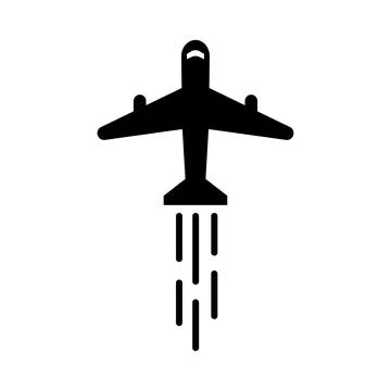Plane icon logo design template isolated illustration Stock Illustration