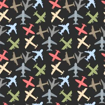 Plane icon set Stock Illustration