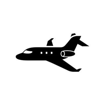 Plane icon simple flat vector illustration Stock Illustration