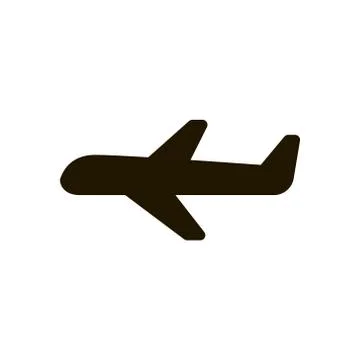Plane icon in trendy flat style isolated on white background. Eps 10. Stock Illustration