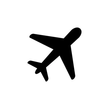 Plane icon vector. Airplane icon vector. Flight transport symbol. Travel il.. Stock Illustration