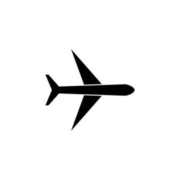 Plane icon vector. Airplane icon vector. Flight transport symbol. Travel il.. Stock Illustration