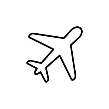Plane icon vector. Airplane icon vector. Flight transport symbol. Travel il.. Stock-Illustration