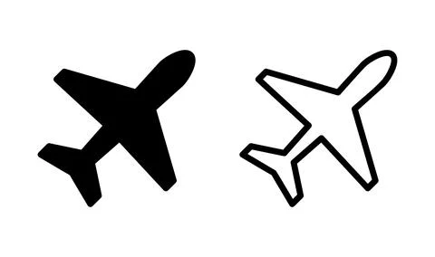 Plane icon vector. Airplane icon. aeroplane. Flight transport icon. travel .. Stock Illustration