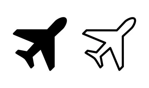 Plane icon vector. Airplane icon. aeroplane. Flight transport icon. travel .. Stock-Illustration