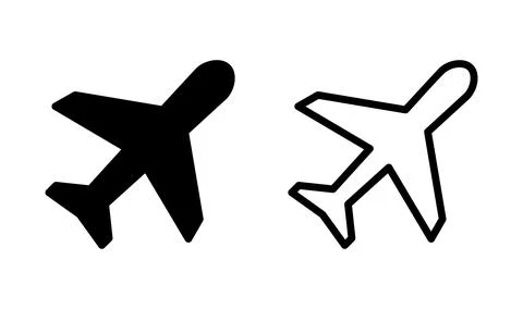 Plane icon vector. Airplane icon. aeroplane. Flight transport icon. travel .. Stock Illustration