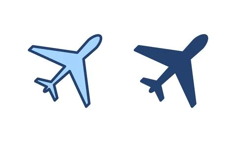 Plane icon vector. Airplane sign and symbol. Flight transport symbol. Trave.. Ilustración de archivo