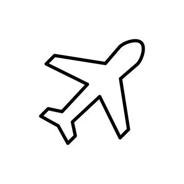 Plane icon vector. Airplane sign and symbol. Flight transport symbol. Trave.. Ilustración de archivo