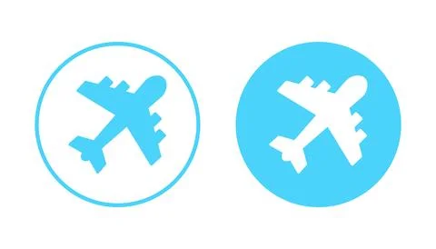 Plane icon vector. Airplane sign and symbol. Flight transport symbol. Trave.. Ilustración de archivo