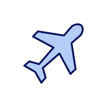 Plane icon vector. Airplane sign and symbol. Flight transport symbol. Trave.. Stock Illustration