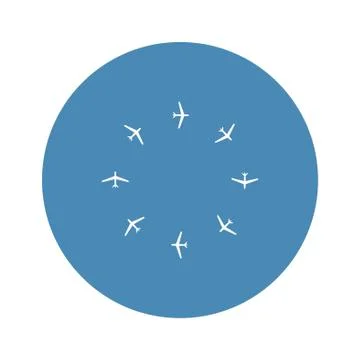 Plane Icon Vector flat design style Stock Illustration