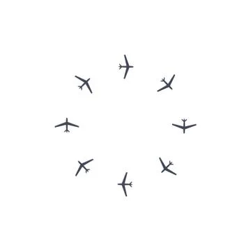 Plane Icon Vector flat design style Stock Illustration