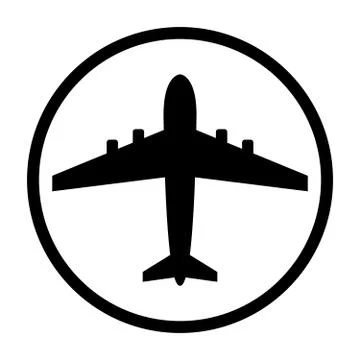 Plane icon. Vector Stock Illustration
