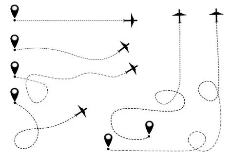 Plane icon vector Stock Illustration