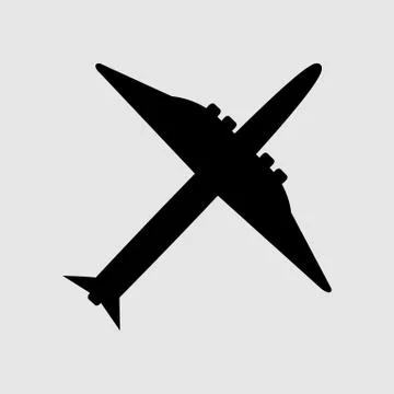 Plane icon vector Stock Illustration