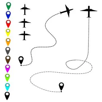 Plane icon vector Stock Illustration