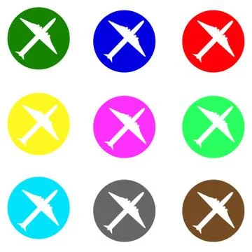 Plane icon vector Illustrazione stock