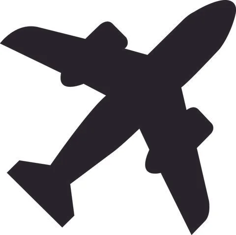 Plane icon vector, illustration Stock Illustration