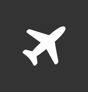 Plane icon vector sign Illustrazione stock